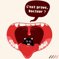 Un chat dans la gorge