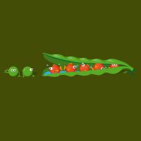 Les petits pois sont rouges
