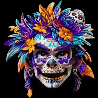 SKULL NATIVE WOMAN