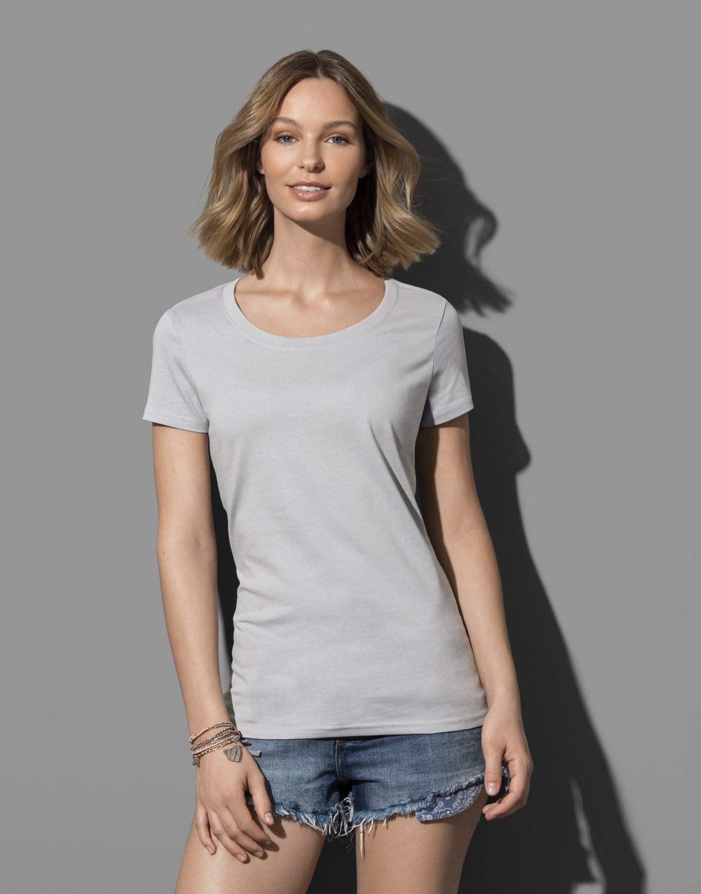 T-shirt femme bio Stars - Crew Neck Women