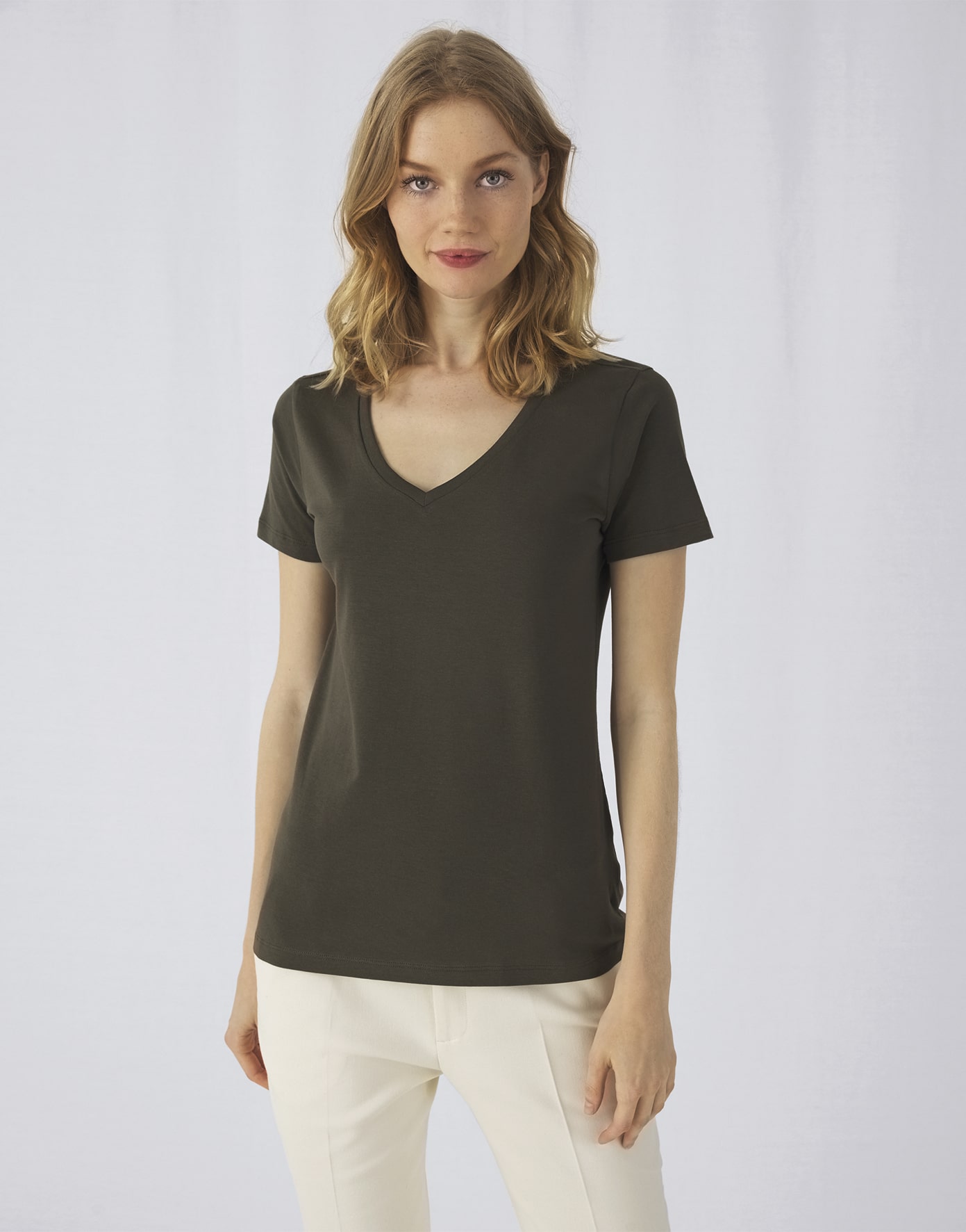 T-shirt femme bio col V B&C - Inspire V/women 