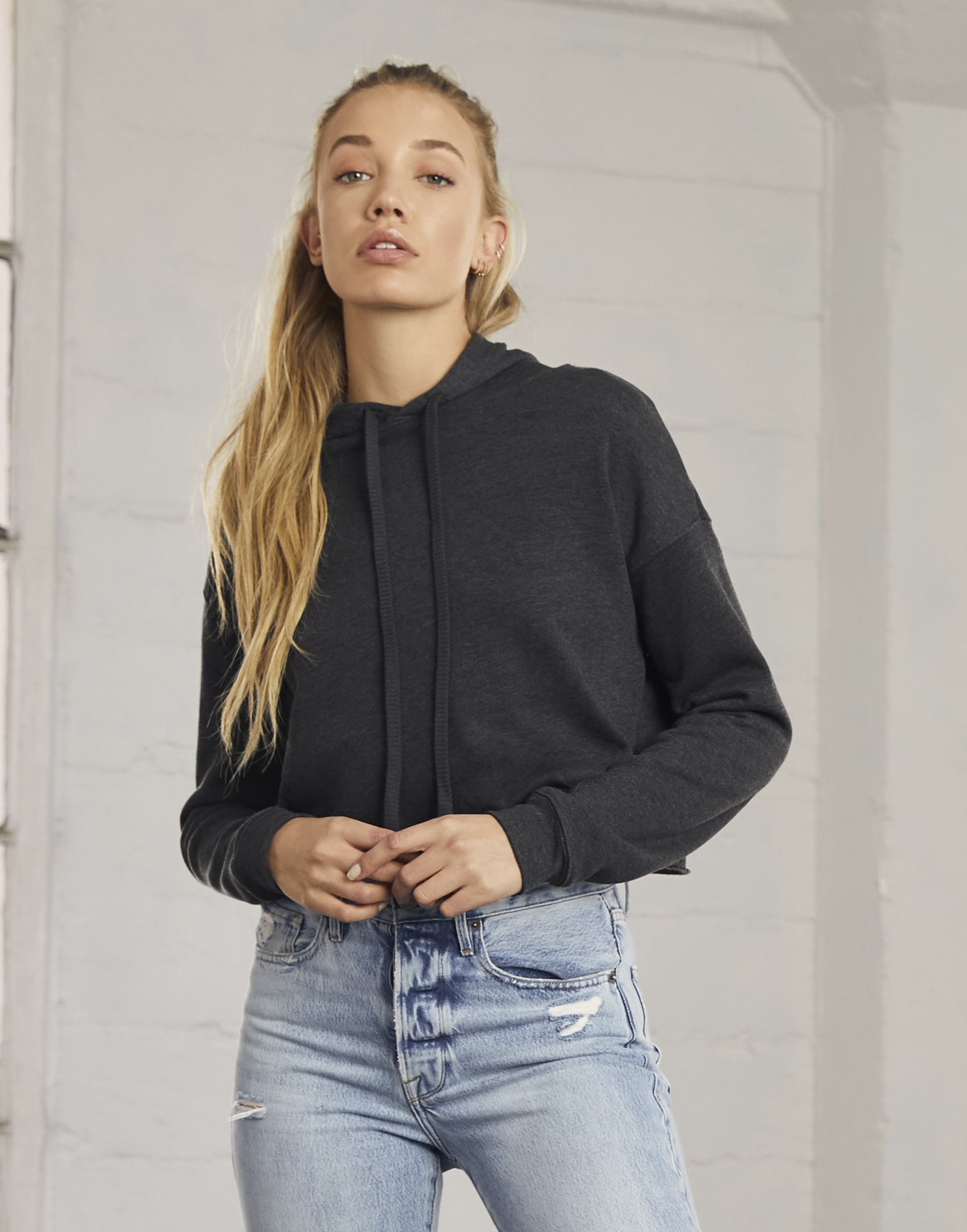 Sweat shirt bella canvas (Women's Cropped Fleece)