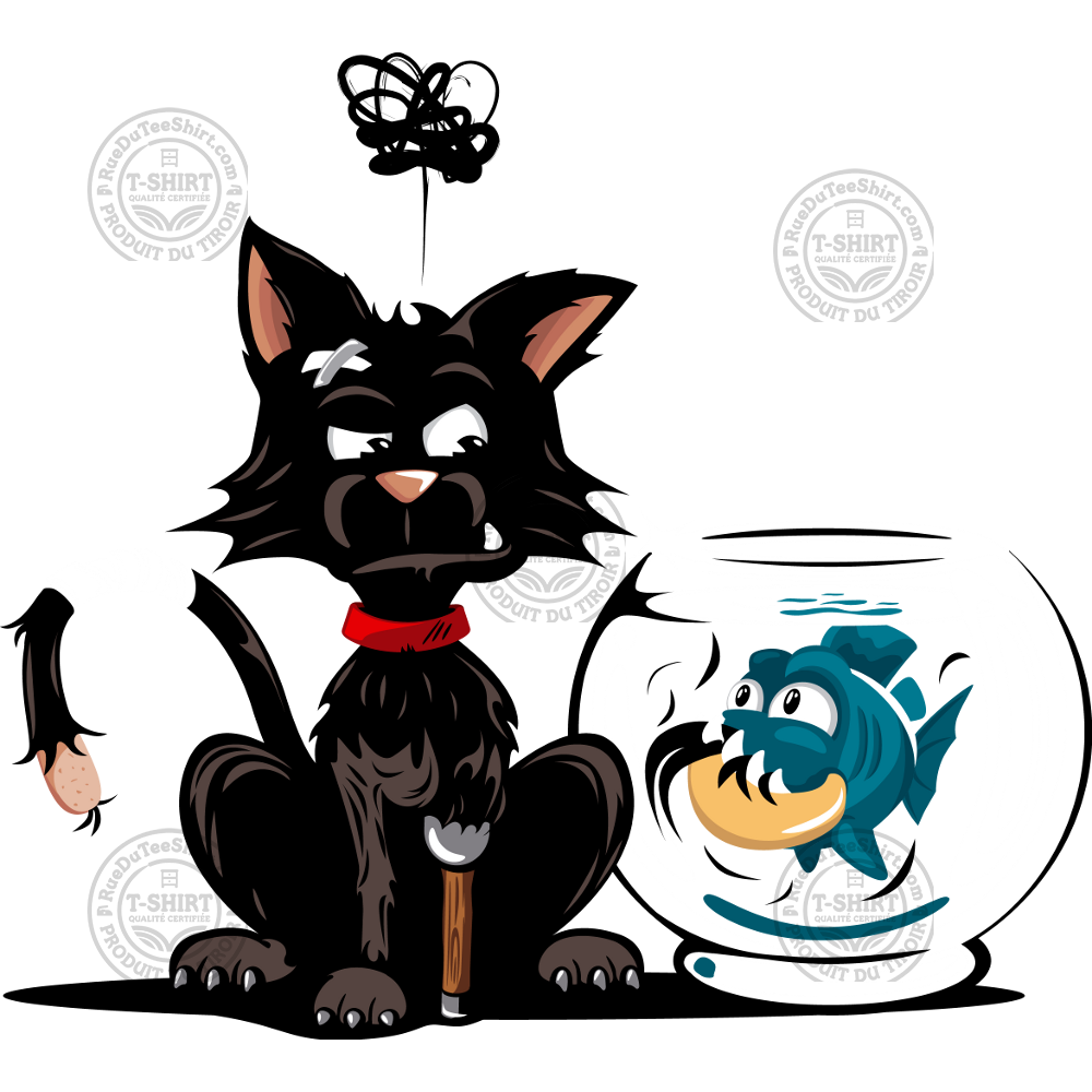 Le piranha et le chat