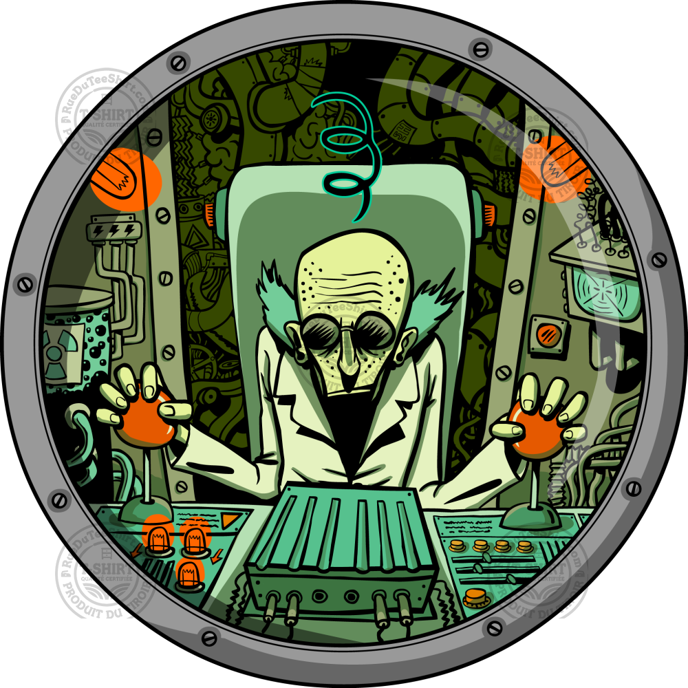 Je suis un robot géant piloté par un savant fou!