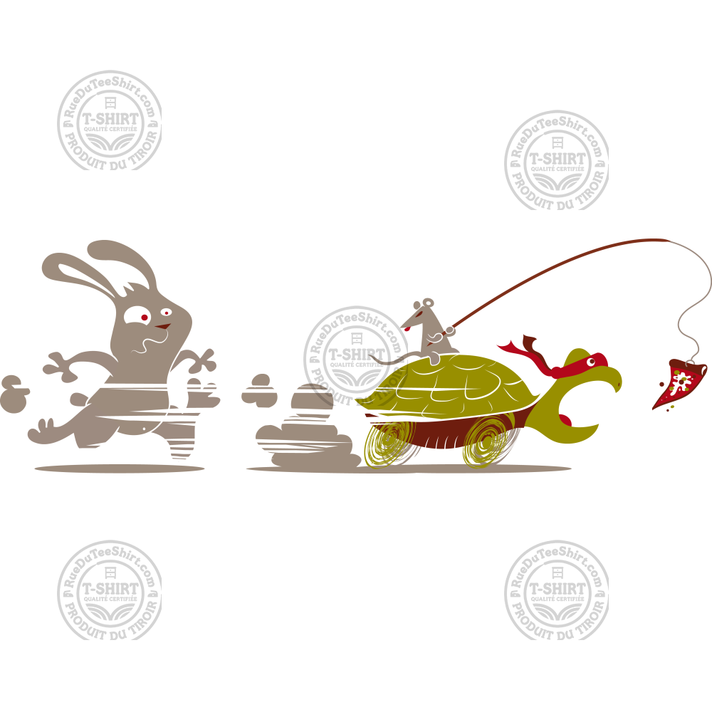 Le Lièvre et la tortue... ninja