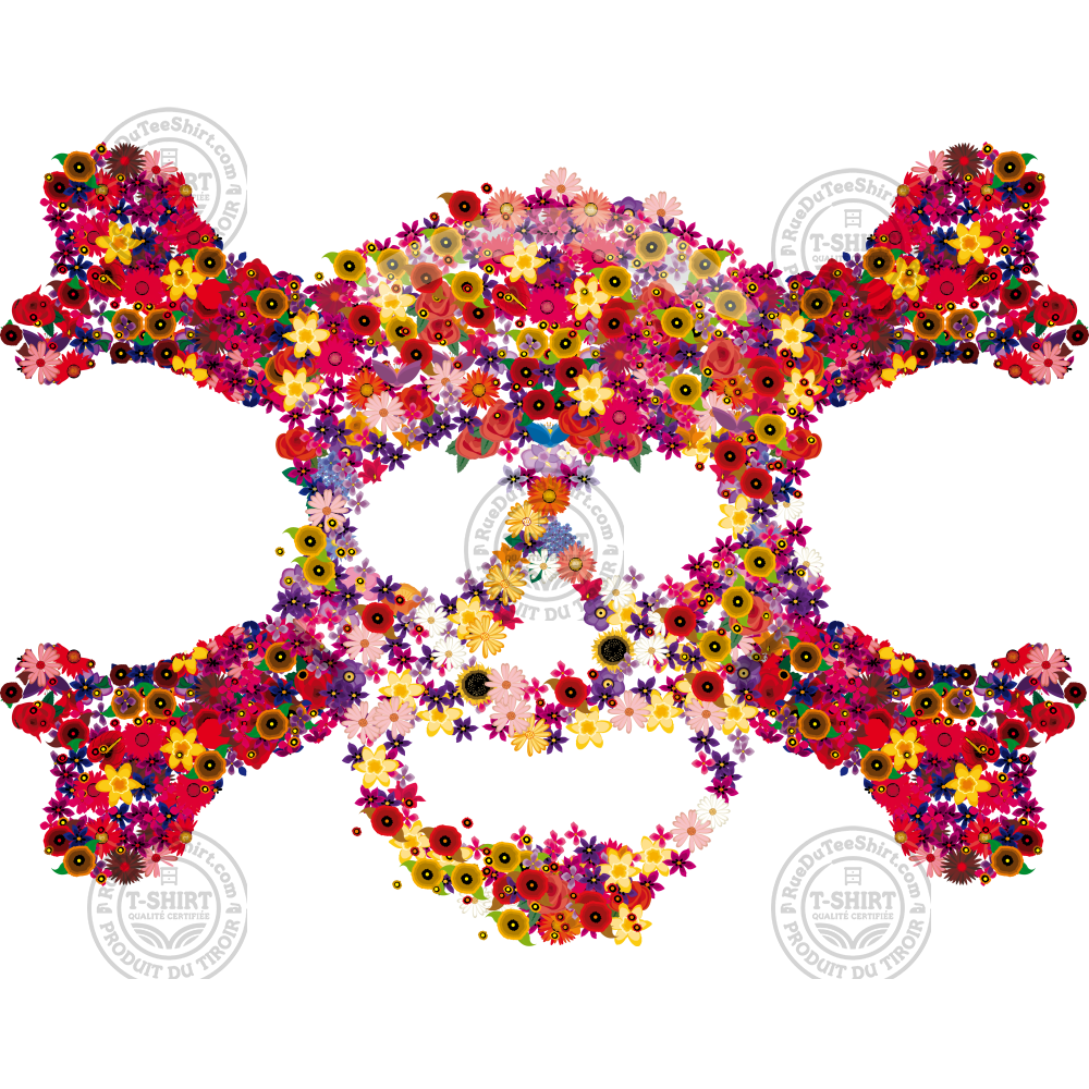 Floral skull