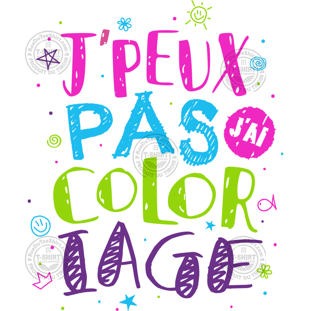 J'peux pas j'ai coloriage