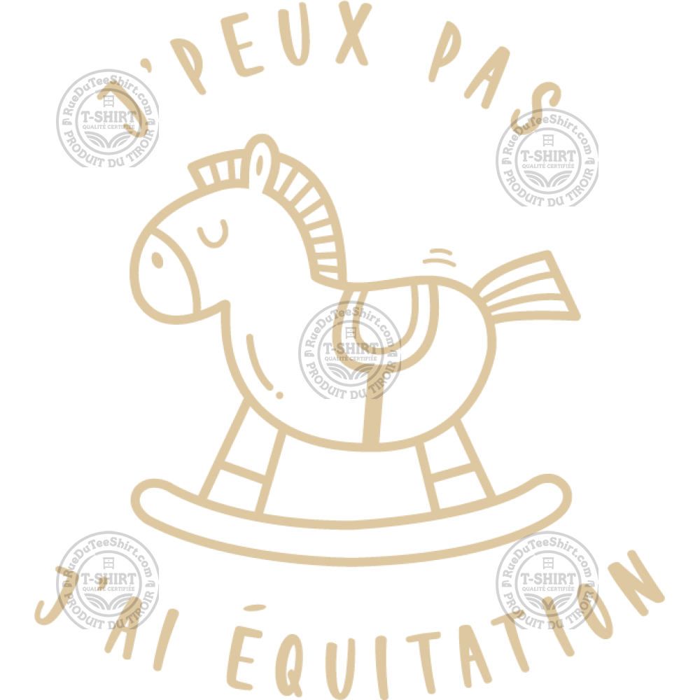J peux pas j'ai équitation